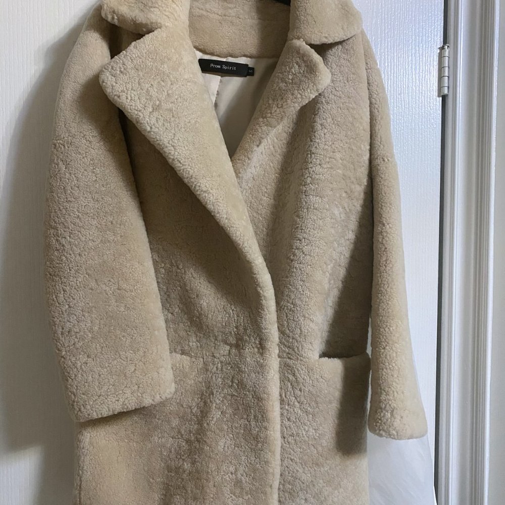 Fur leather Coat